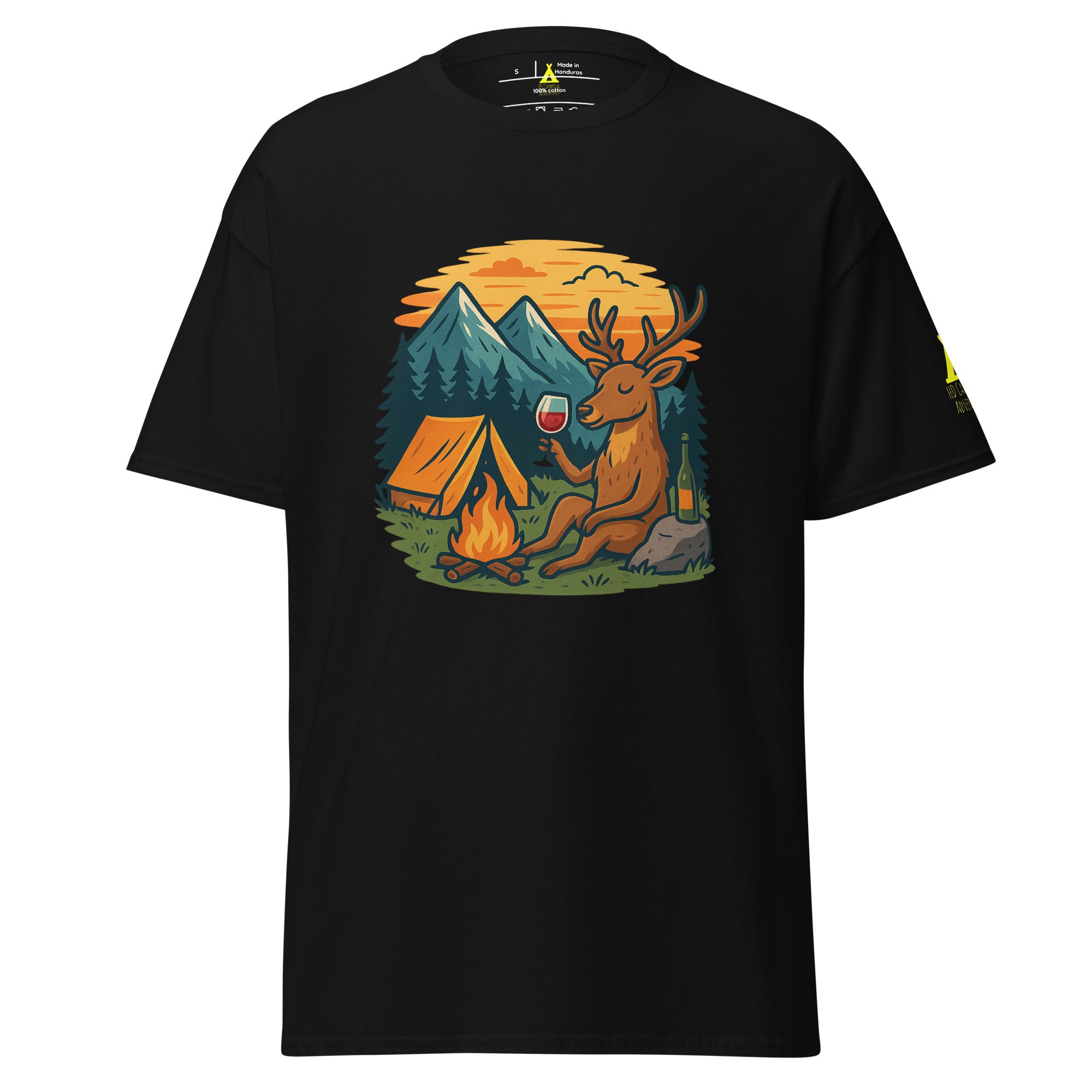 Deer With a Wine – HD Camping Adventures Supporter Tee